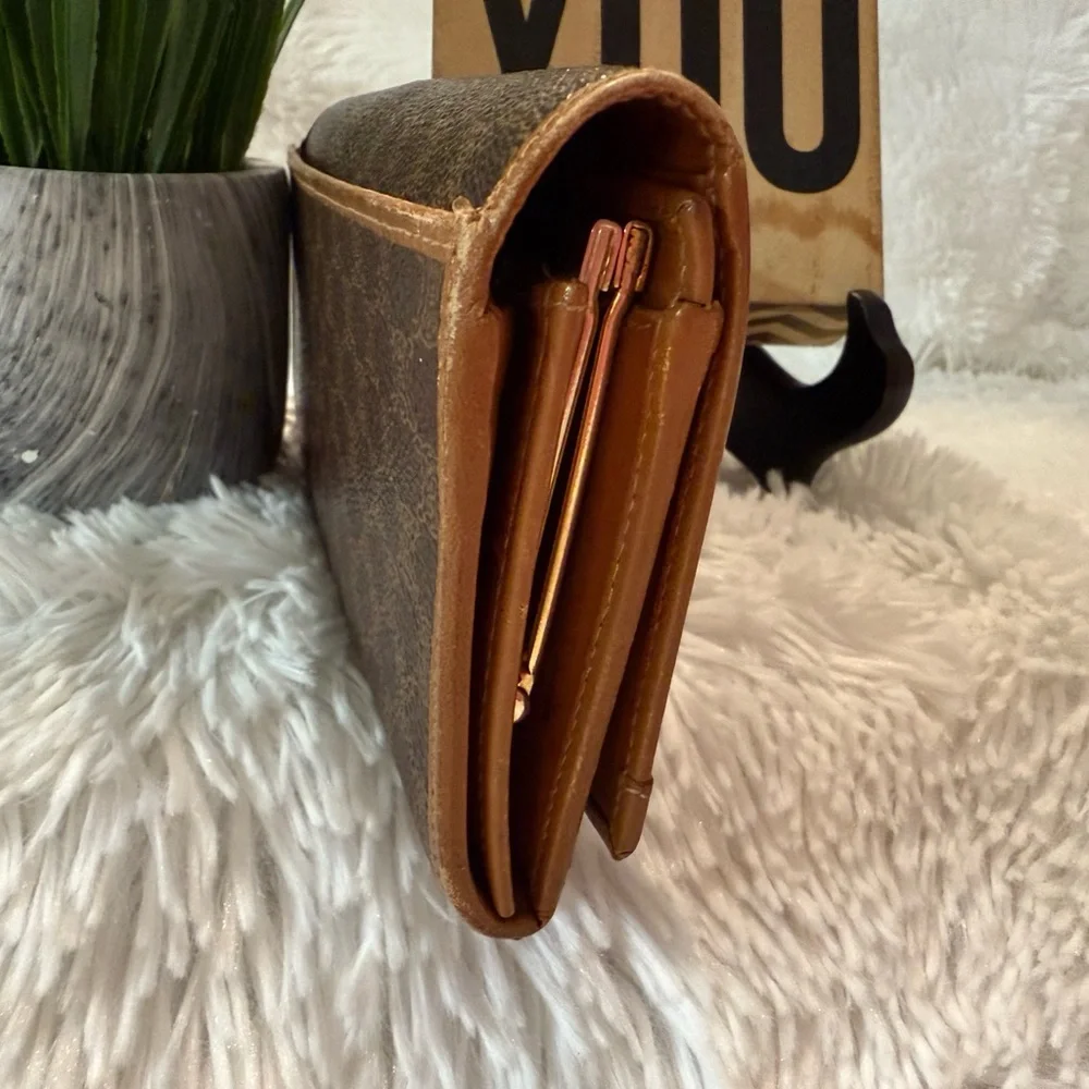 Authentic Celine Macadam Long Kiss Lock Wallet - Picture 5 of 16